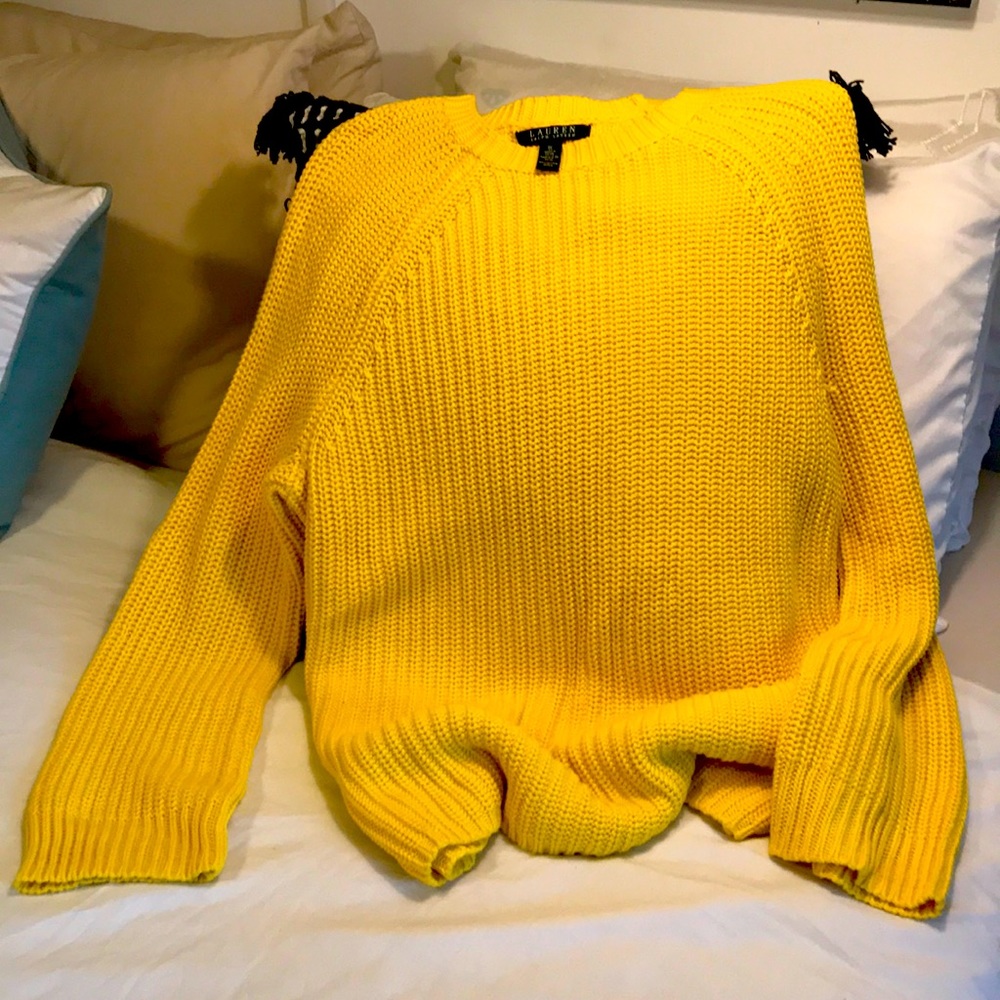 Ralph Lauren Yellow Knit Sweater